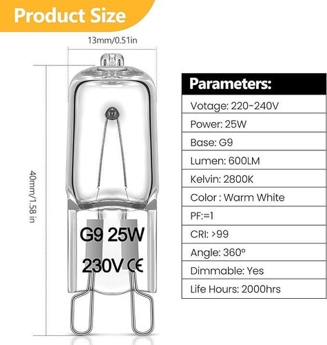 Halogen bulbs capsule - capsule, 18w