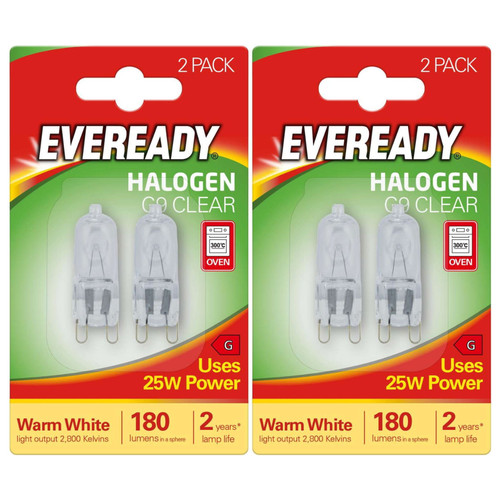 Eveready 25w halogen - g9,