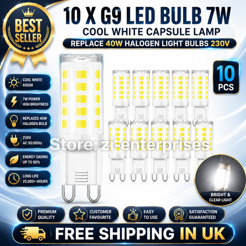 Led bulb 7w cool white - 10,