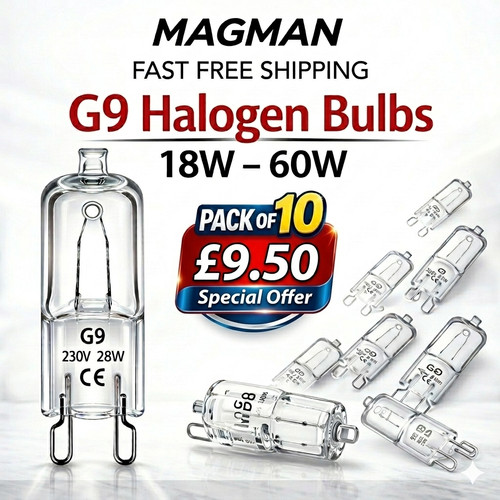 Halogen light bulbs pack - light,
