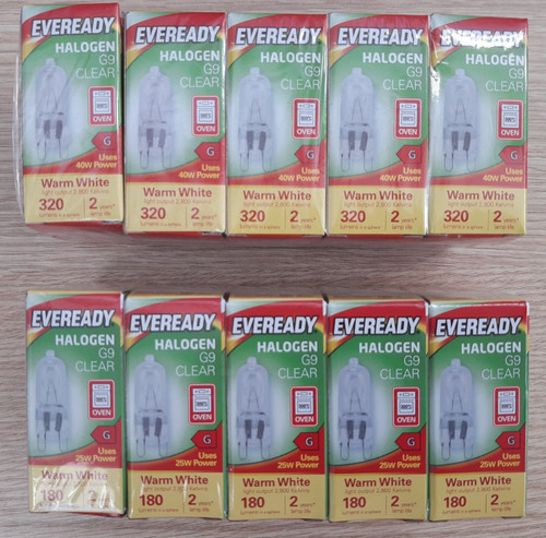 Halogen bulbs capsule 25w - g9,